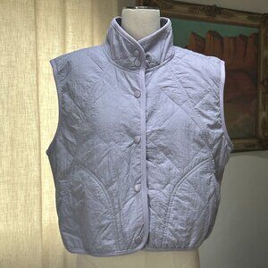 Soft Utility Quilted Vest | Lilac Lavender | Minimal Cozy Layer